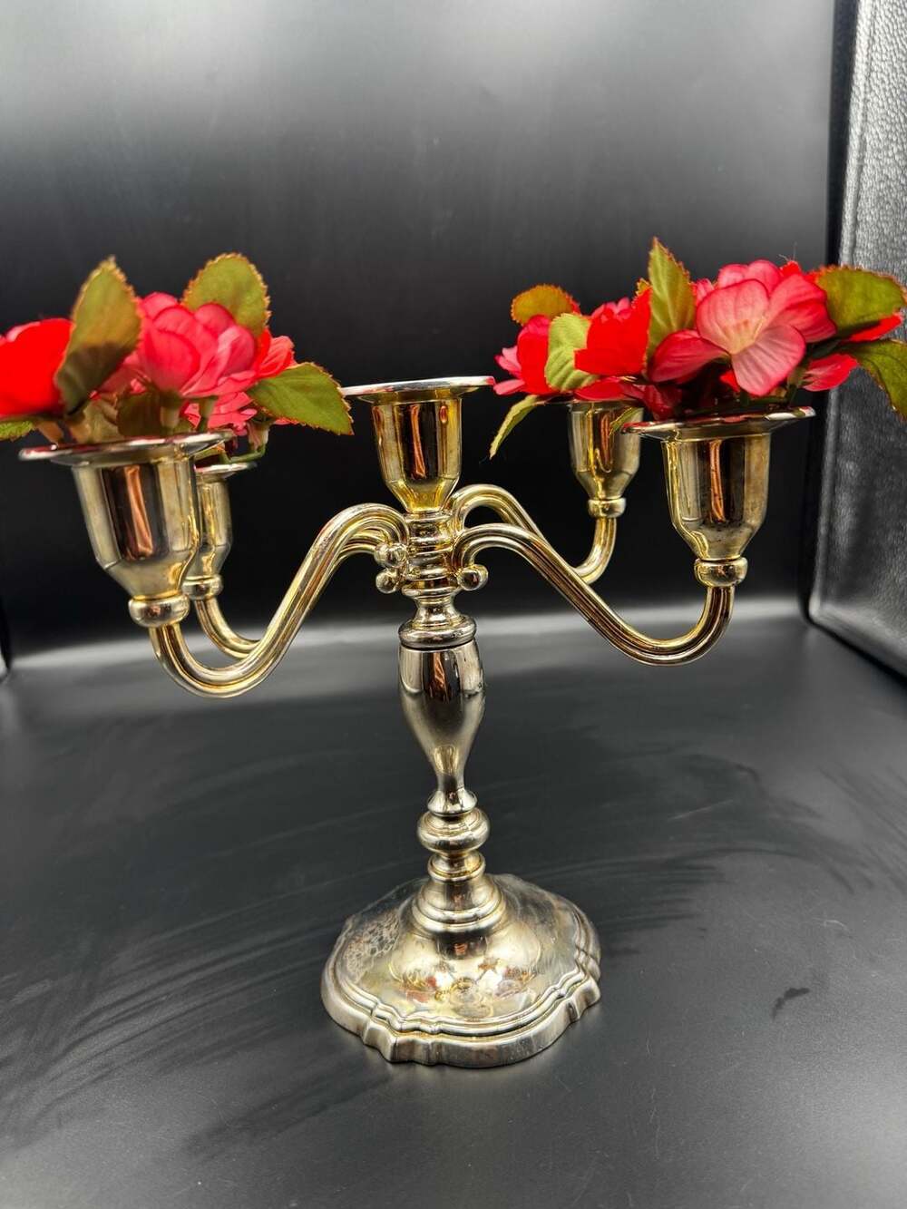 Senator Collection Silver Plated 5-Light Candelabra 20cm